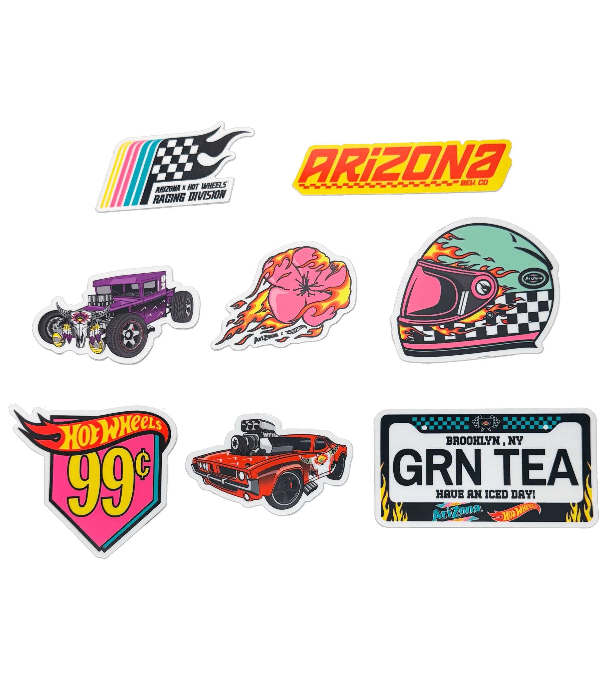 8-Piece Hot Wheels Sticker Set product image