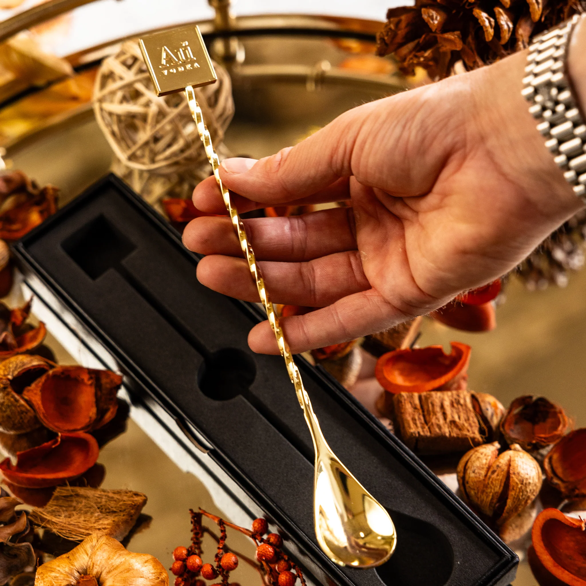 Au Gold Stirring Spoon