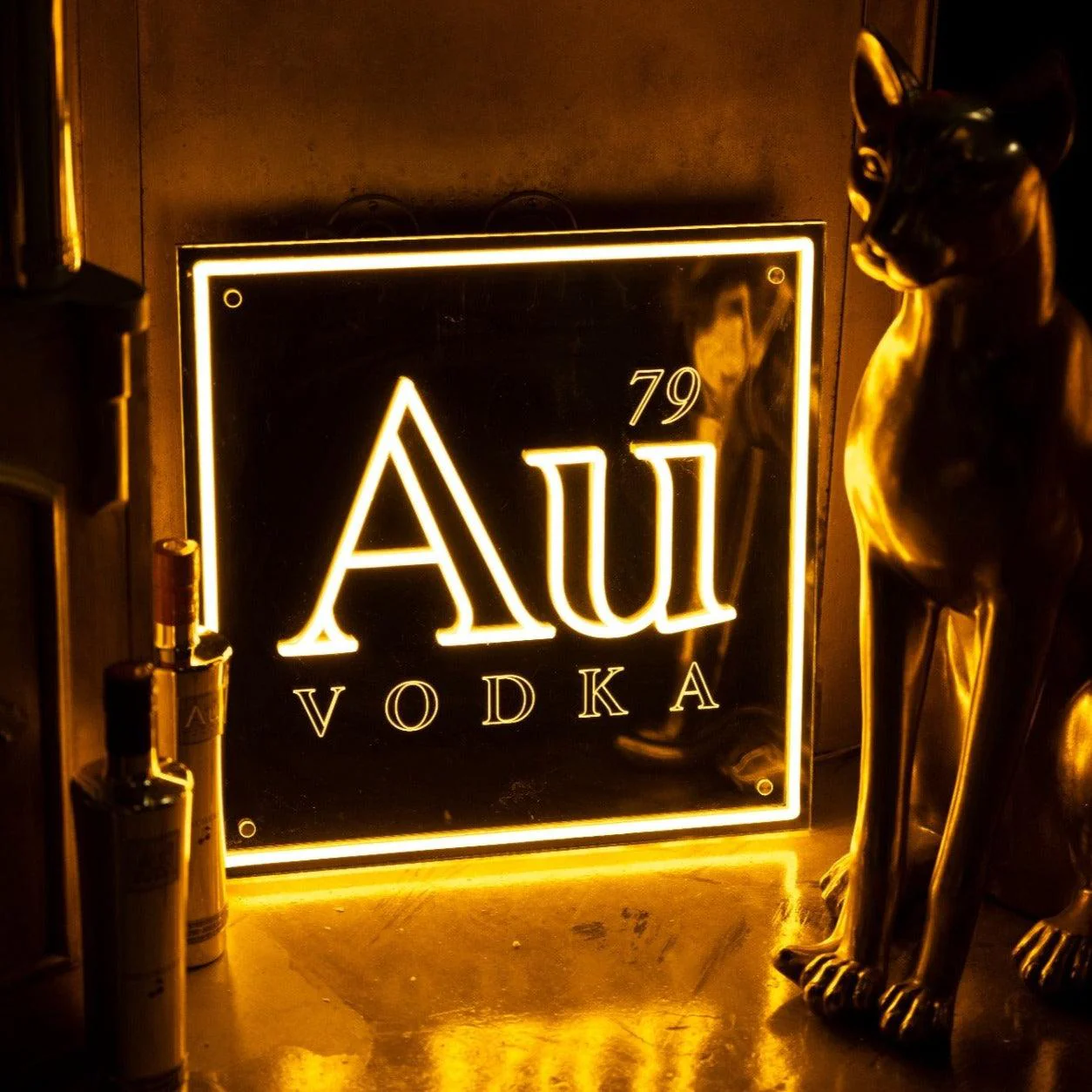 Au Logo LED Sign