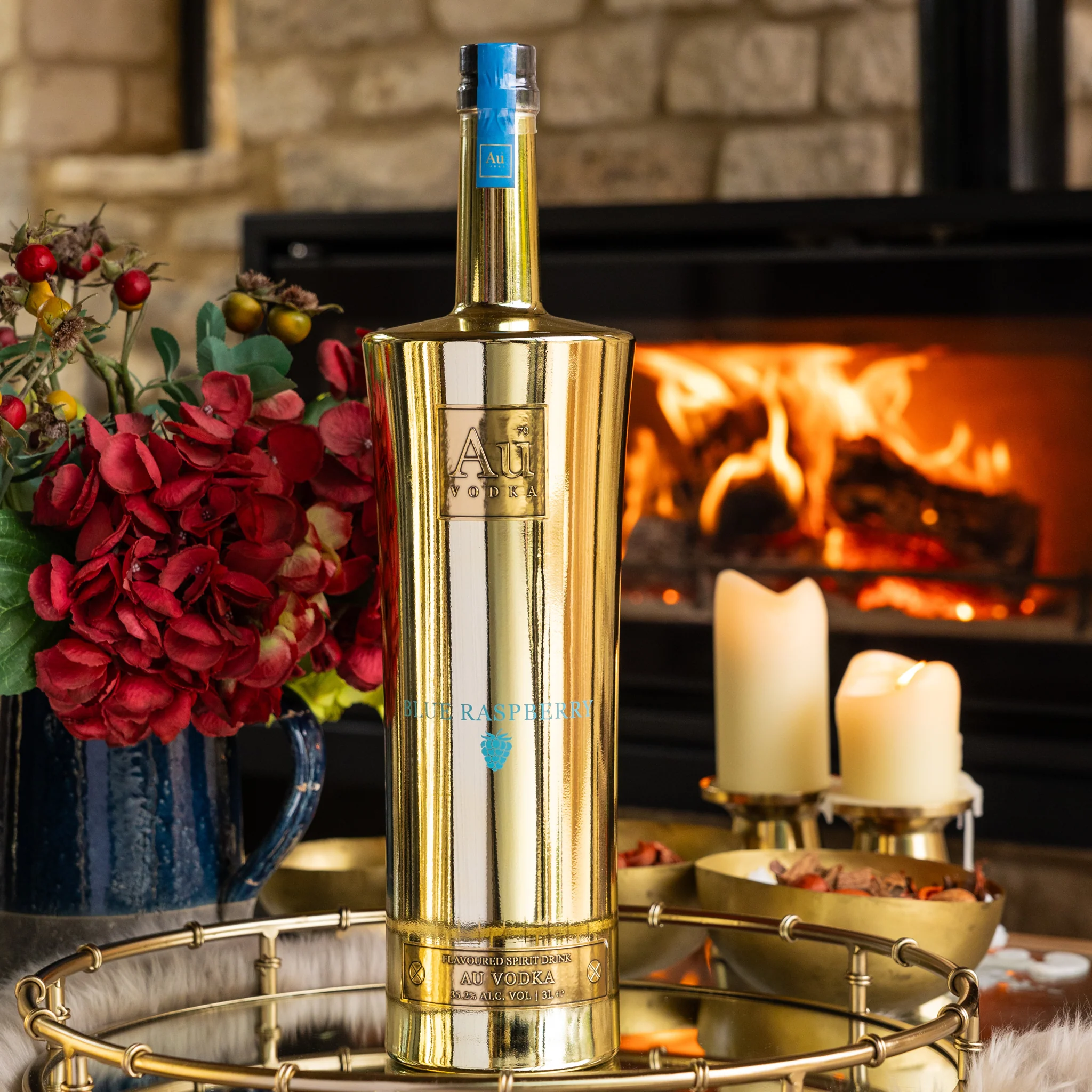 Au Vodka Blue Raspberry 3L Jeroboam