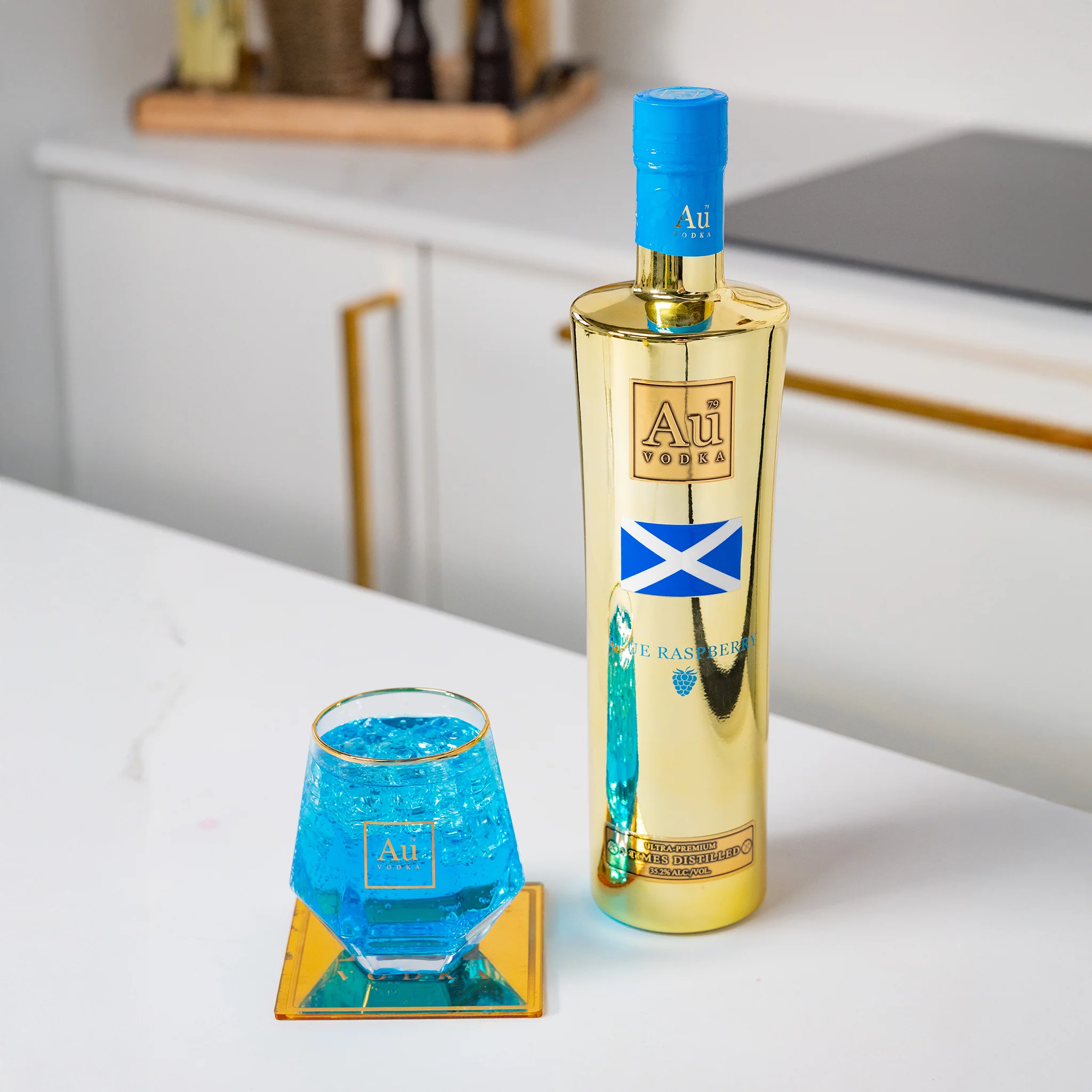 Au Vodka Blue Raspberry Scotland Edition 70cl product image