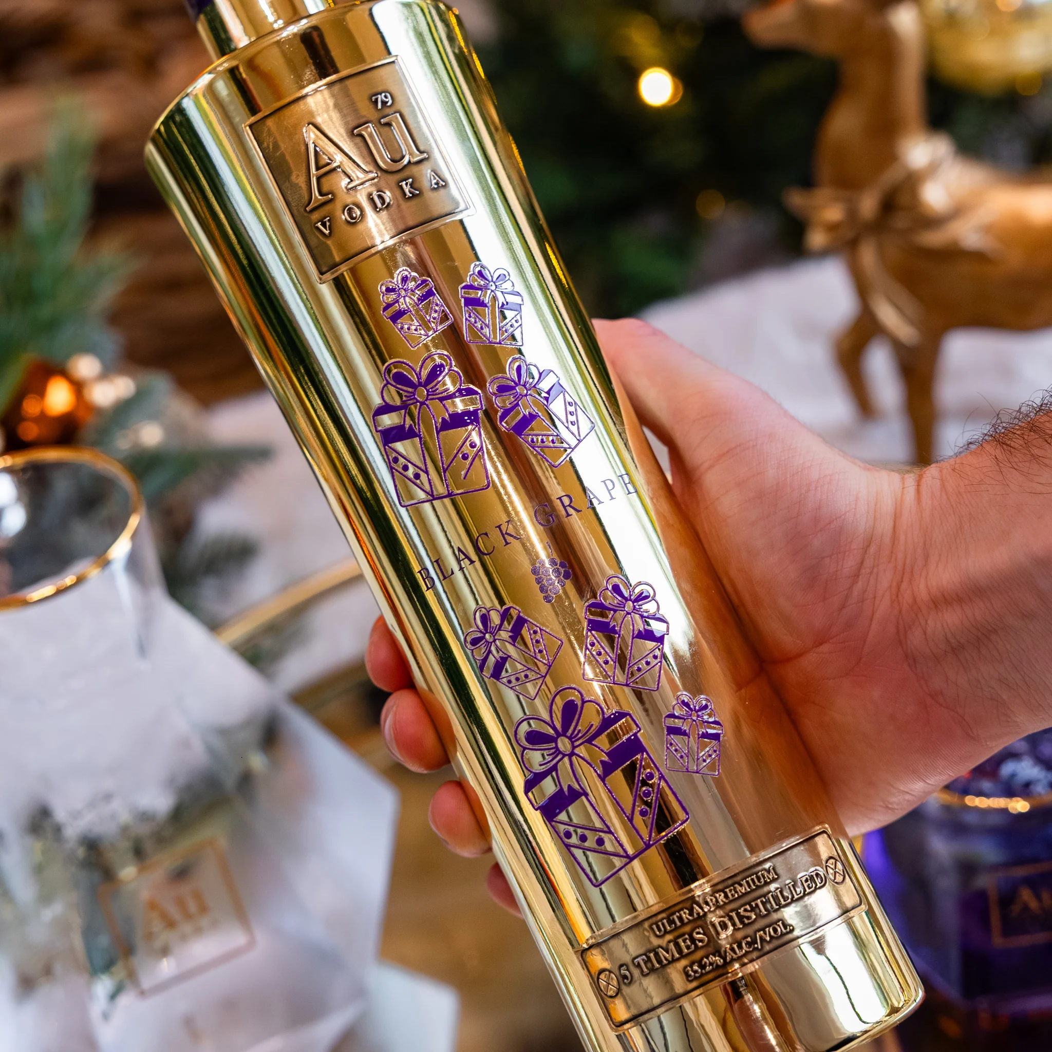 Au Vodka Christmas Edition Black Grape 70cl product image