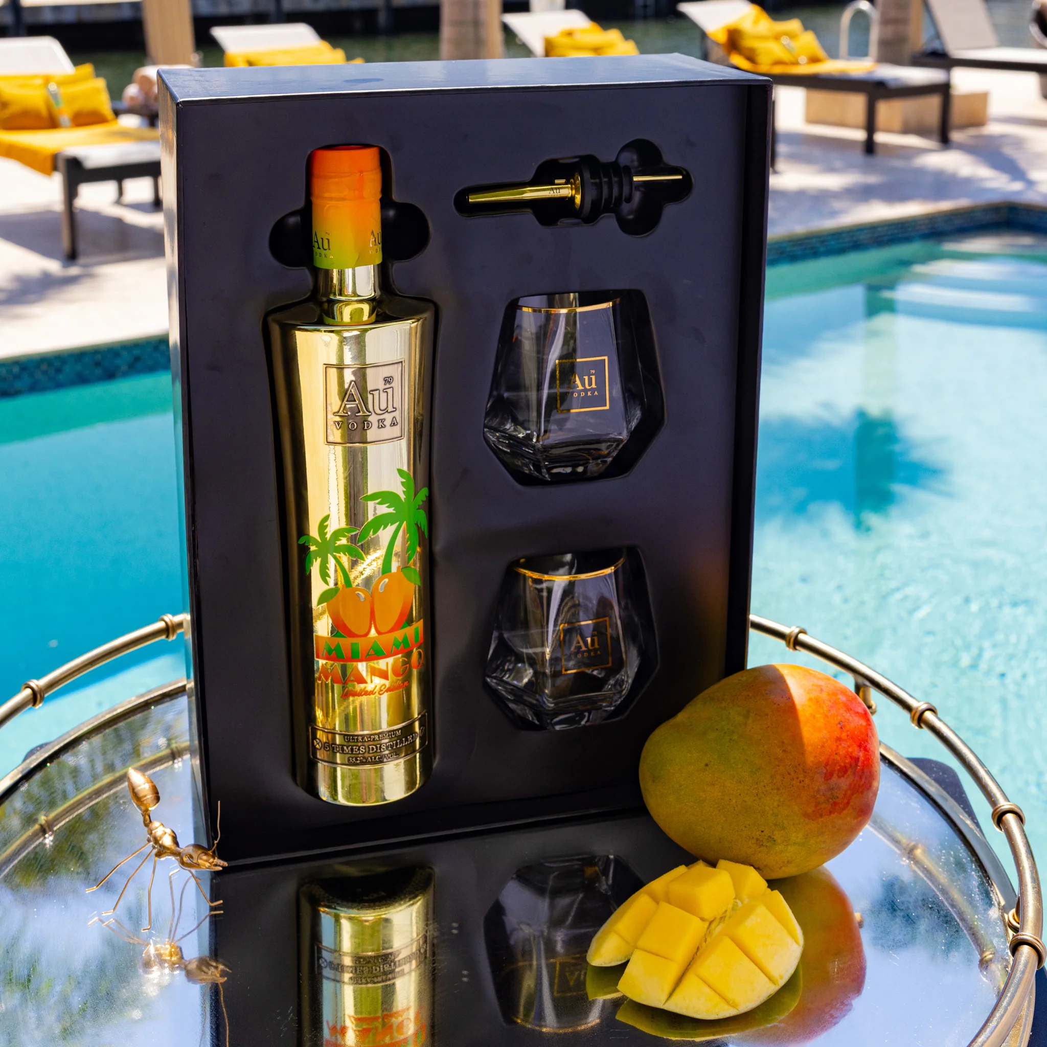 Au Vodka Miami Mango Gift Pack product image