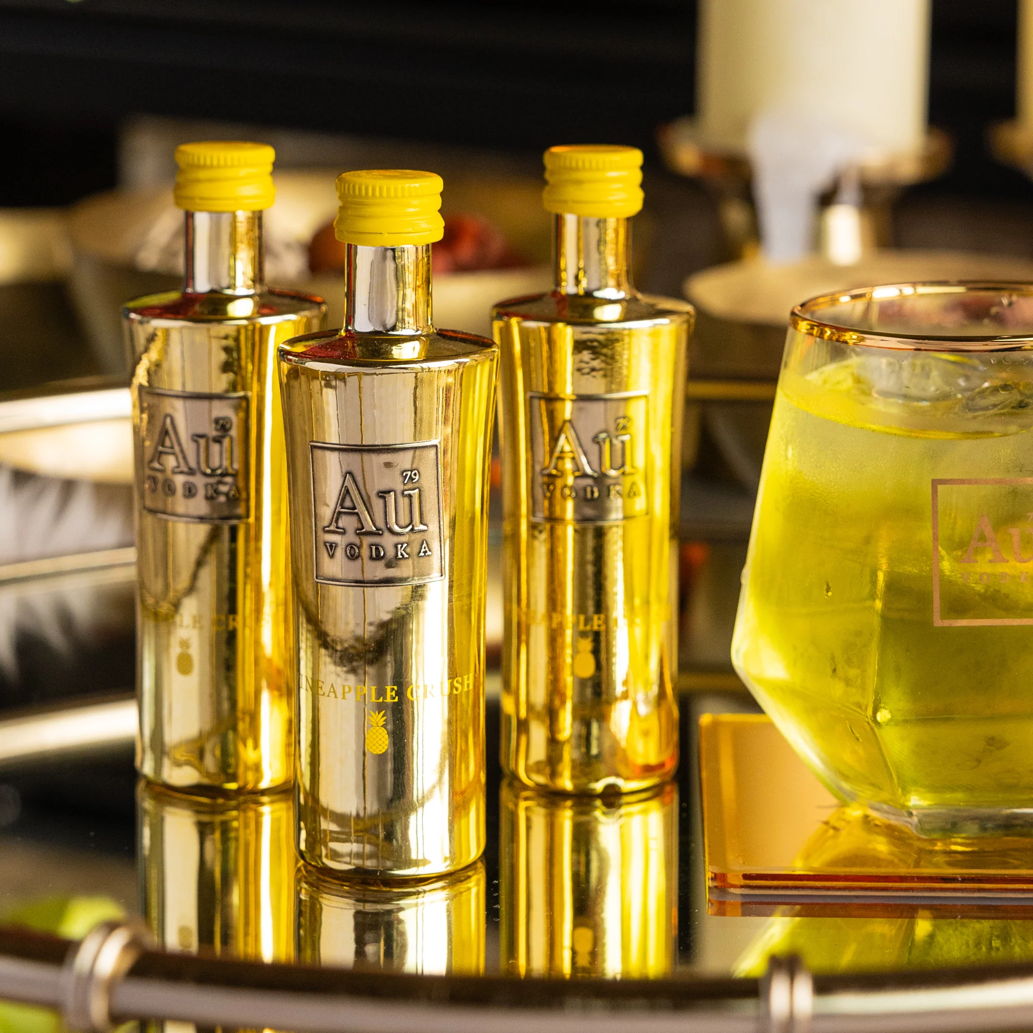 Au Vodka Pineapple Crush Miniature