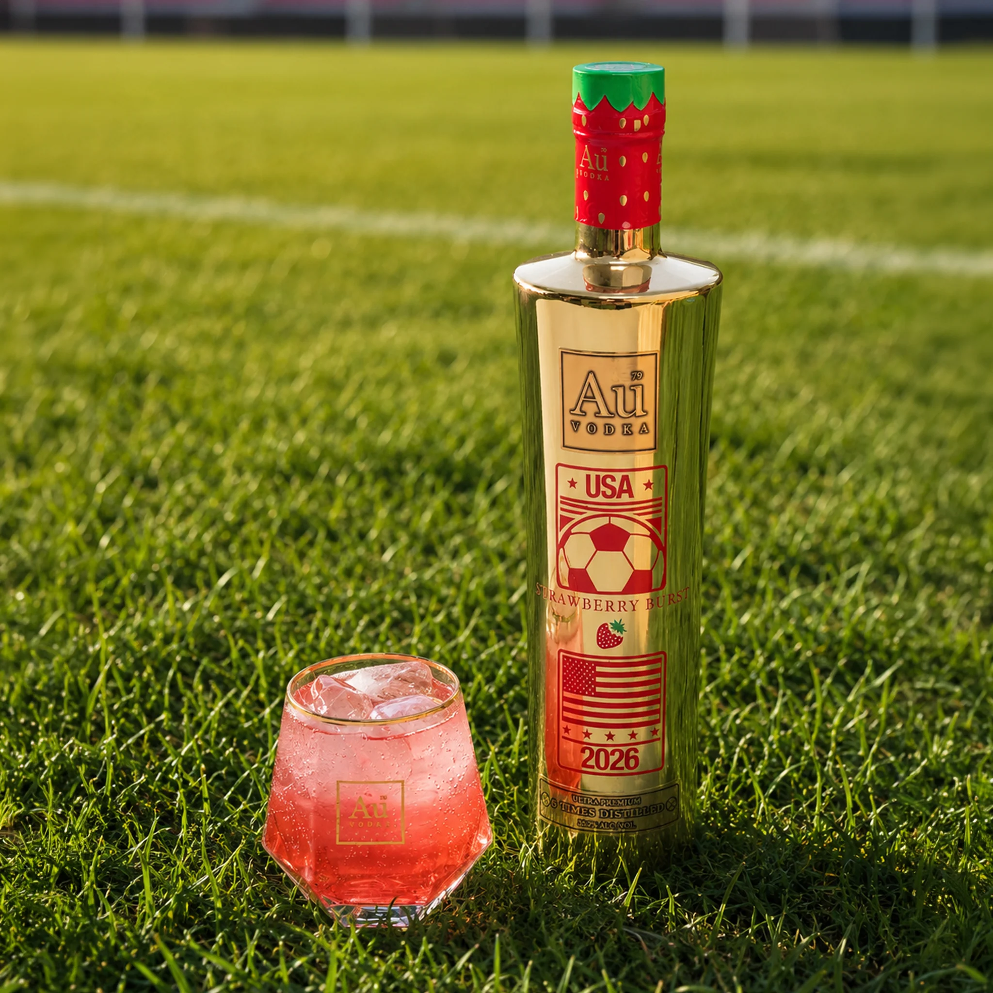 Au Vodka Strawberry Burst - USA Football Edition