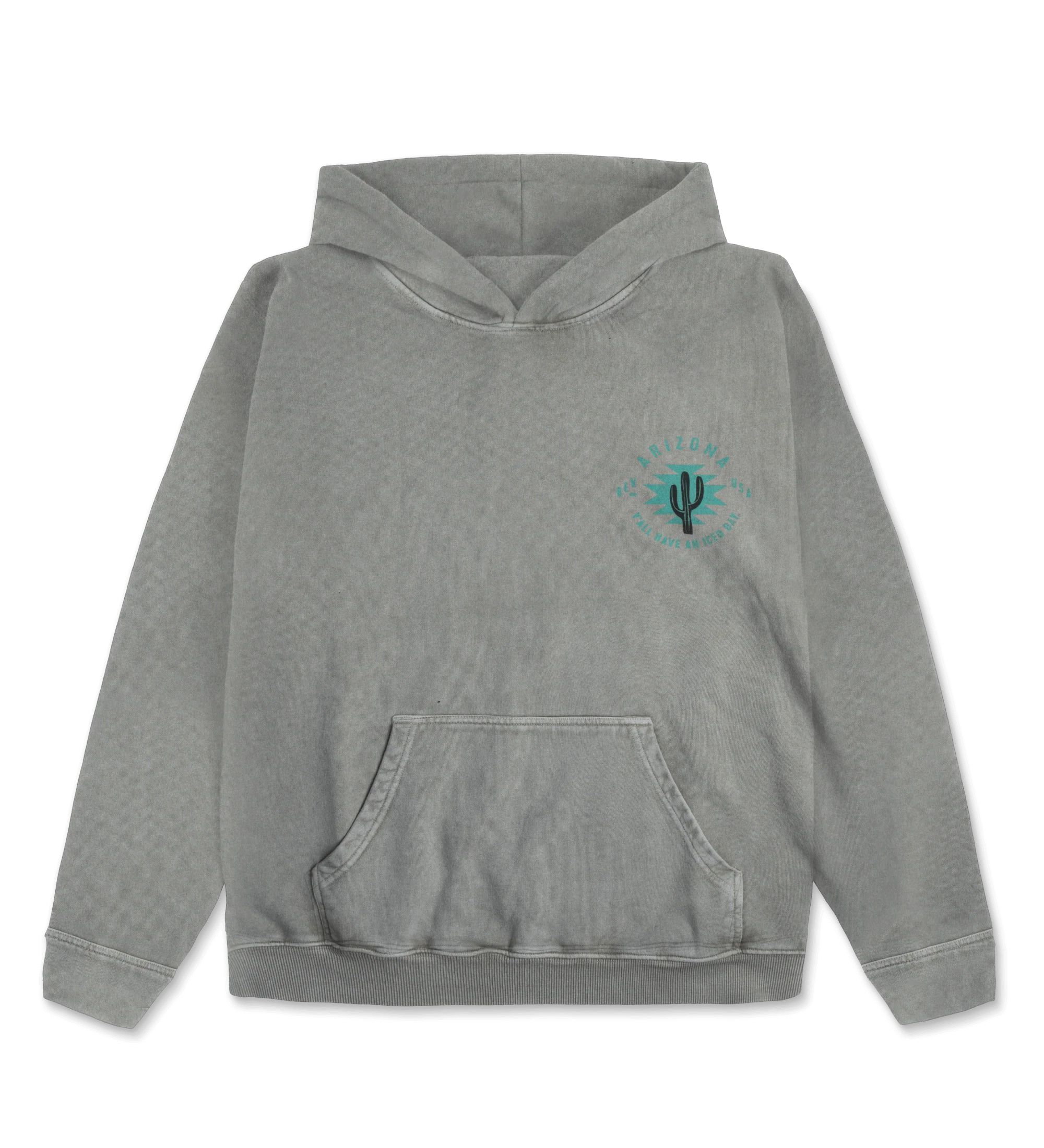 Beige Gray Cowboy Cotton Hoodie