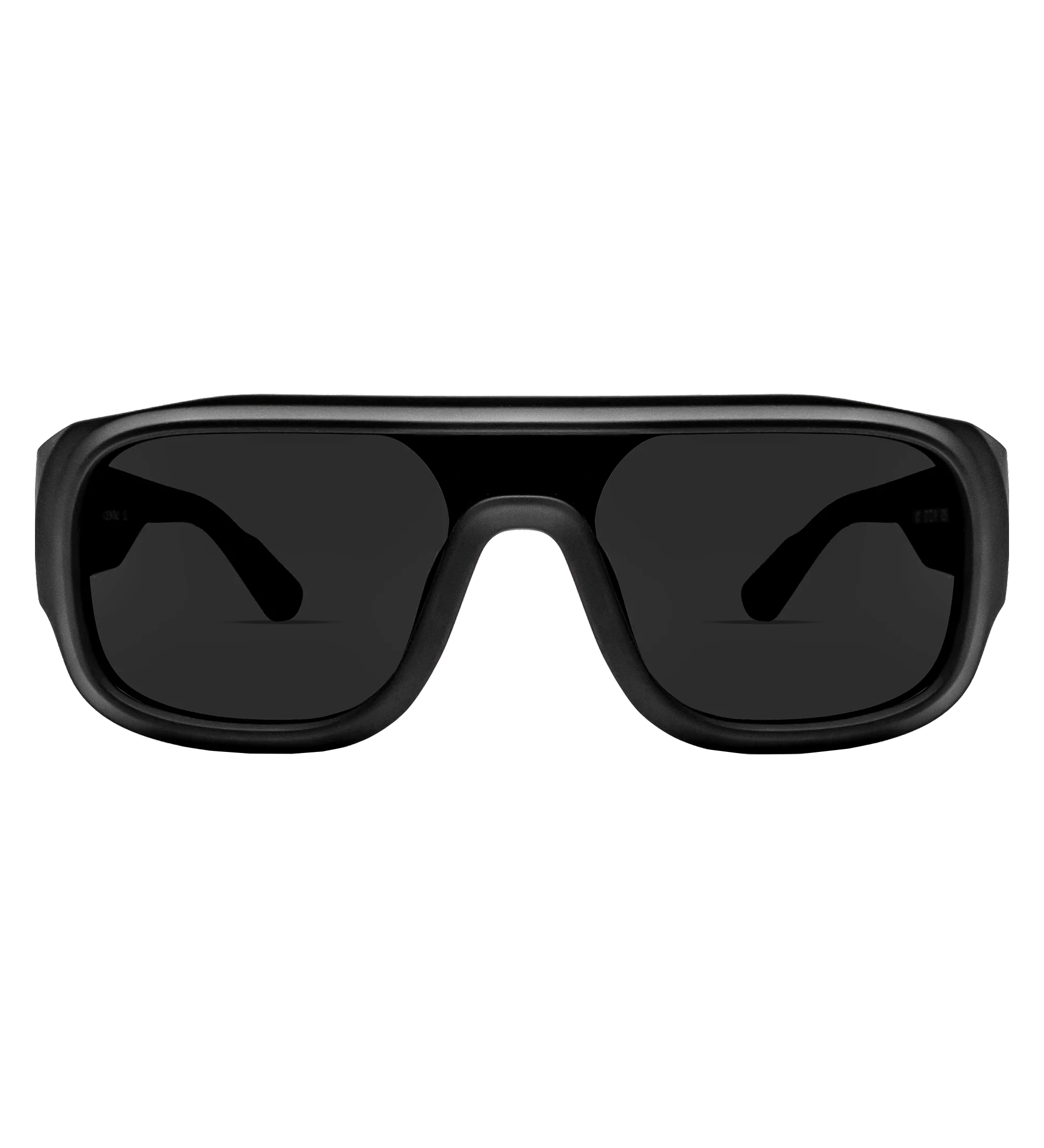 Black 57 MM Shield Sunglasses