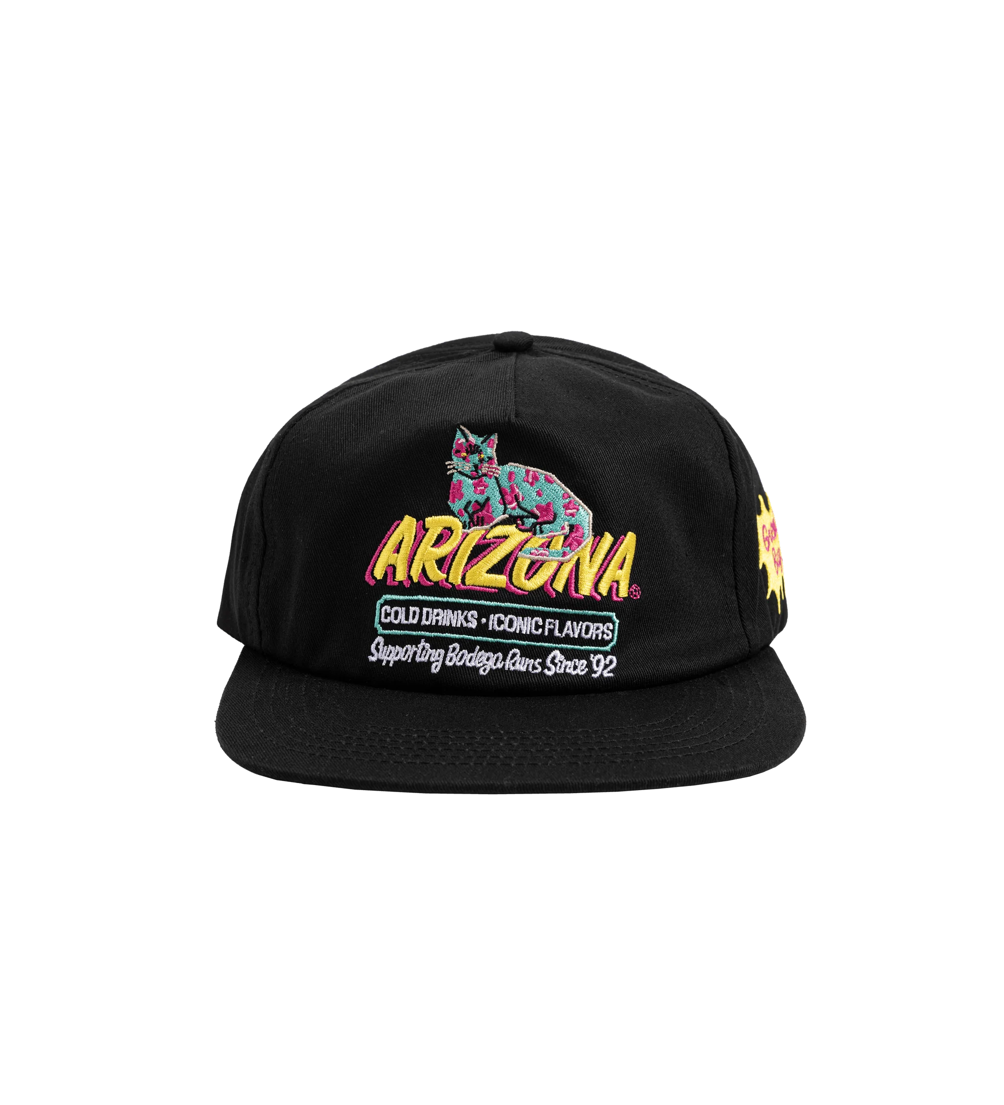 Black Bodega Cat Snapback Hat