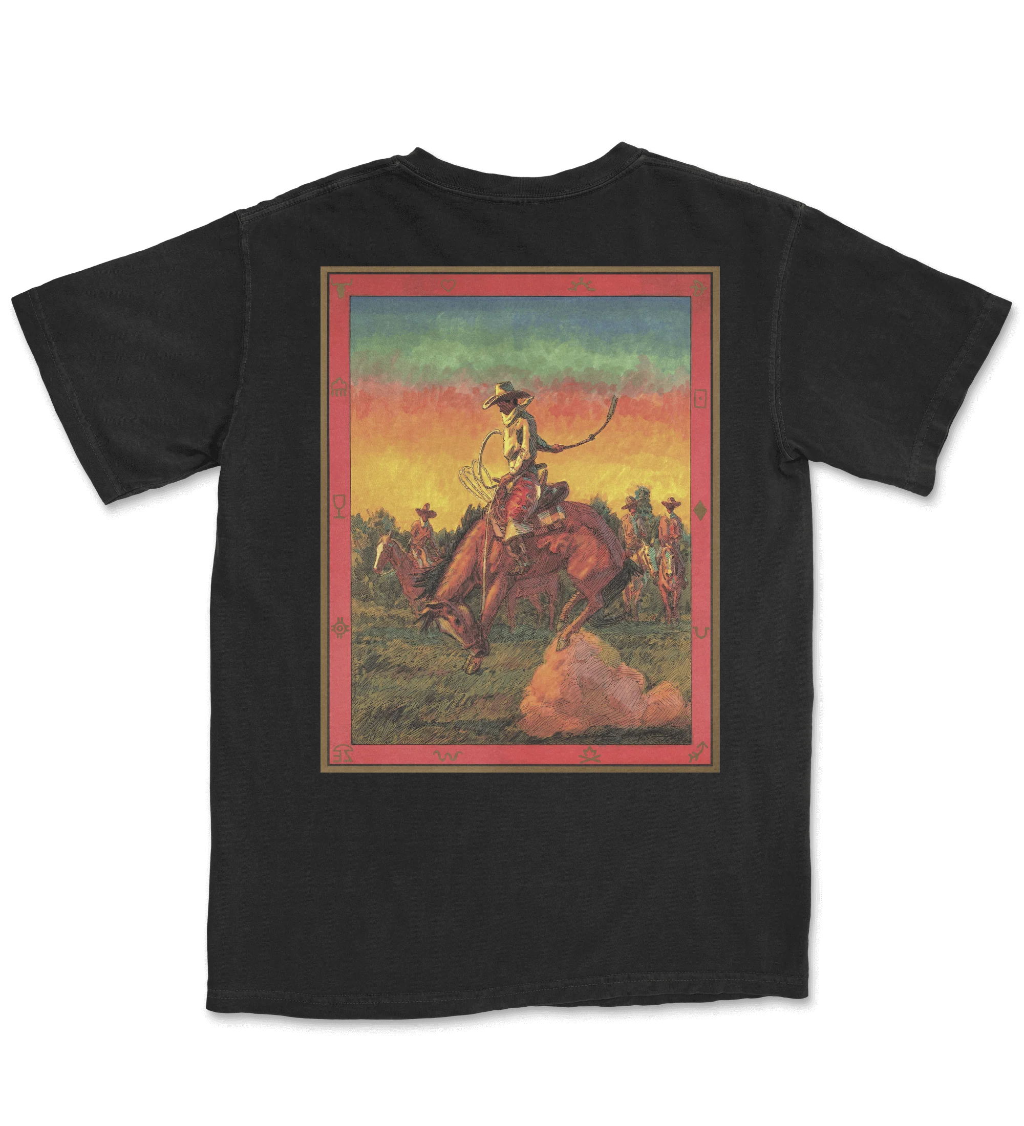 Black Cowboy Cotton T-Shirt product image