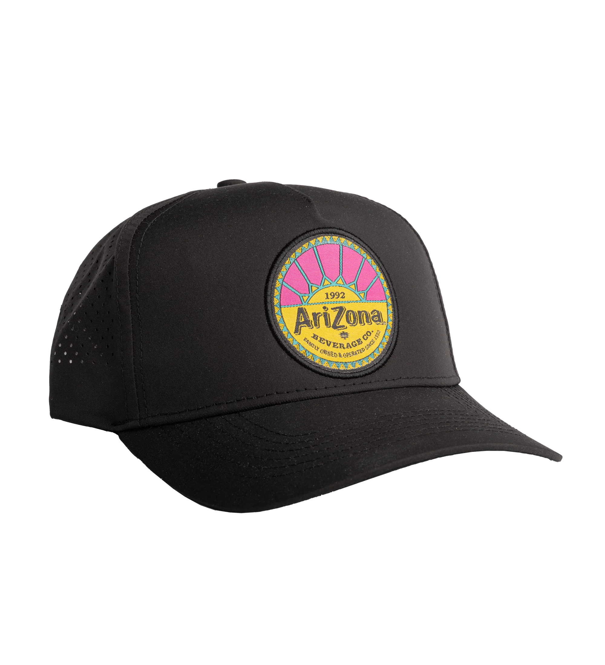 Black Sunburst Snapback Hat