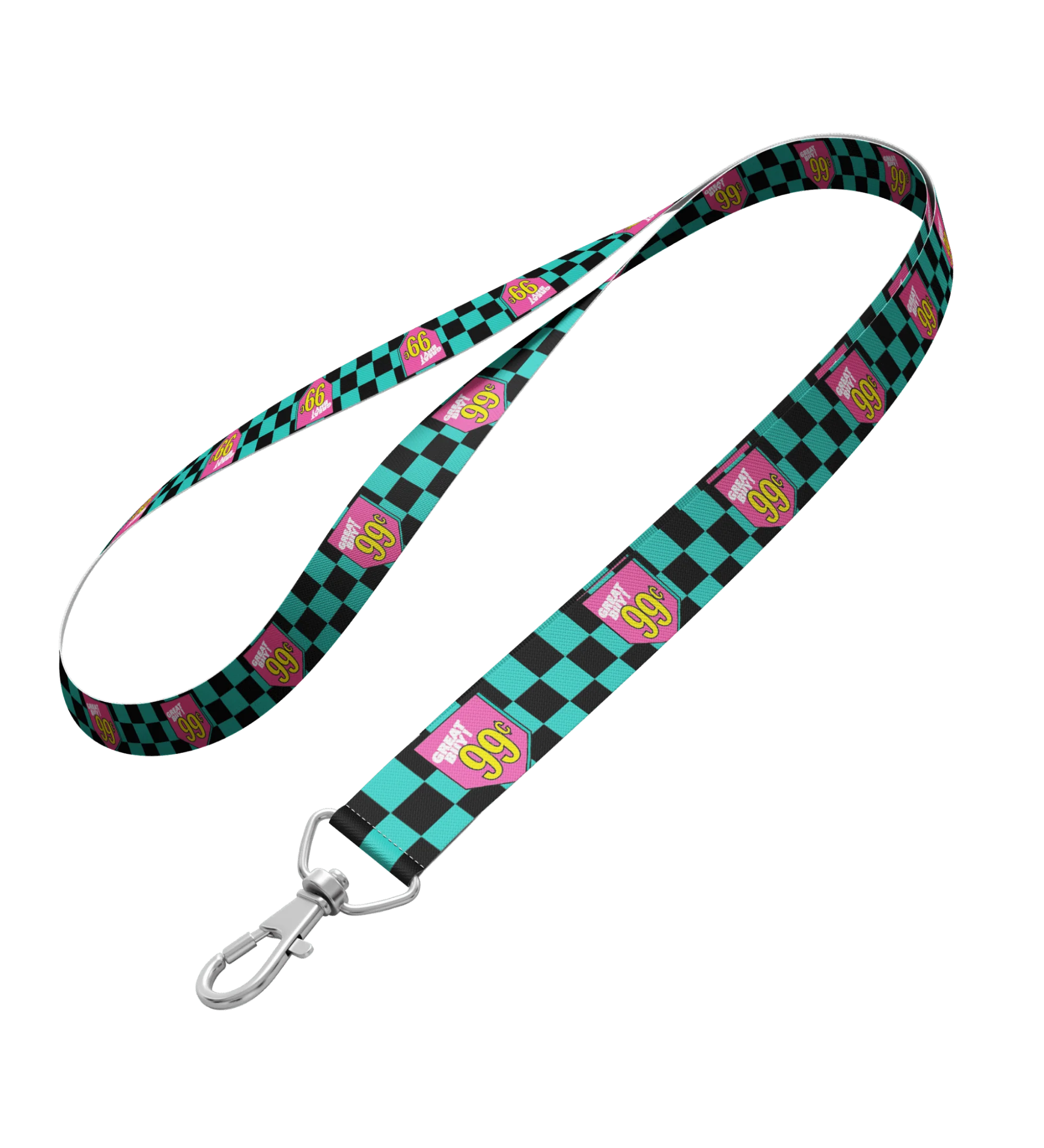 Black & Teal Great Buy 99¢ Lanyard