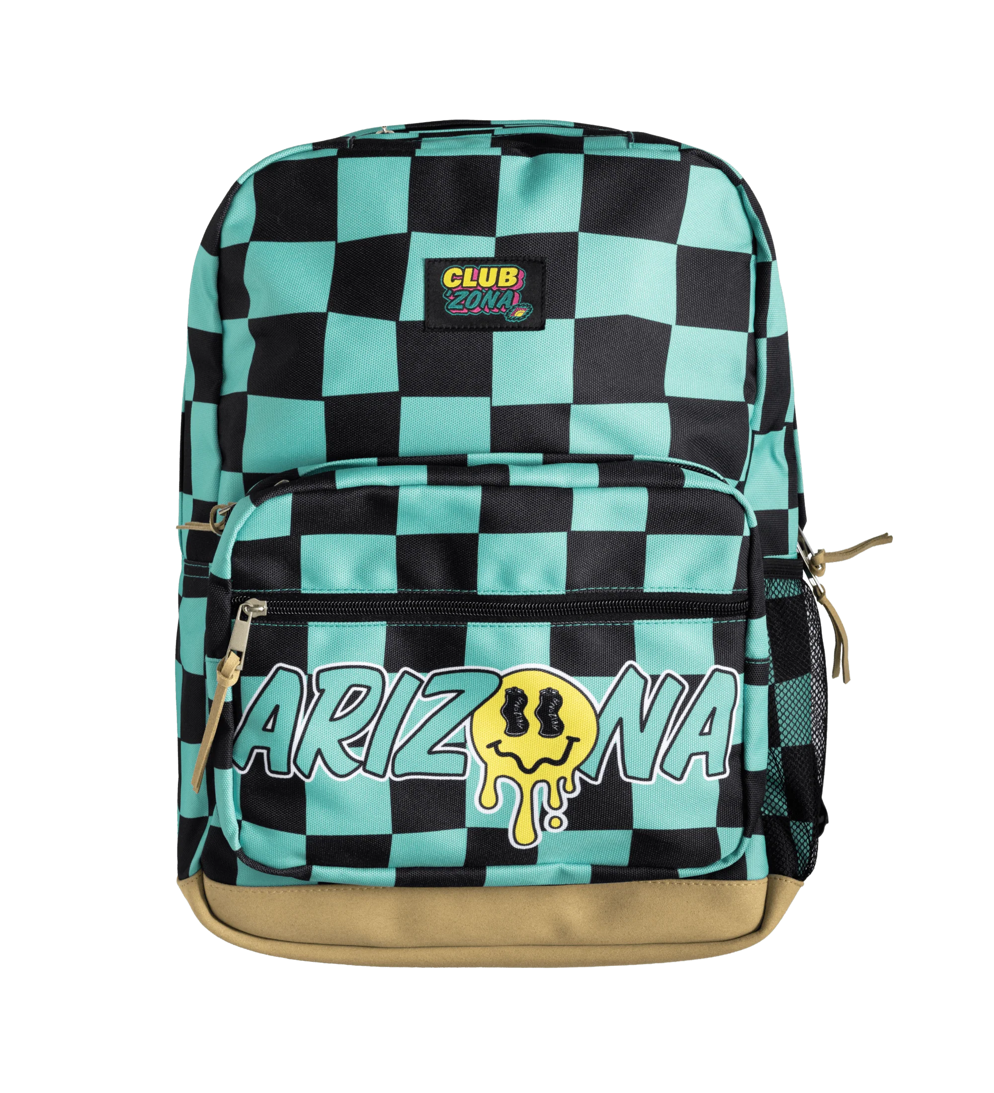 Black & Turquoise Checkerboard Club ’Zona Backpack product image