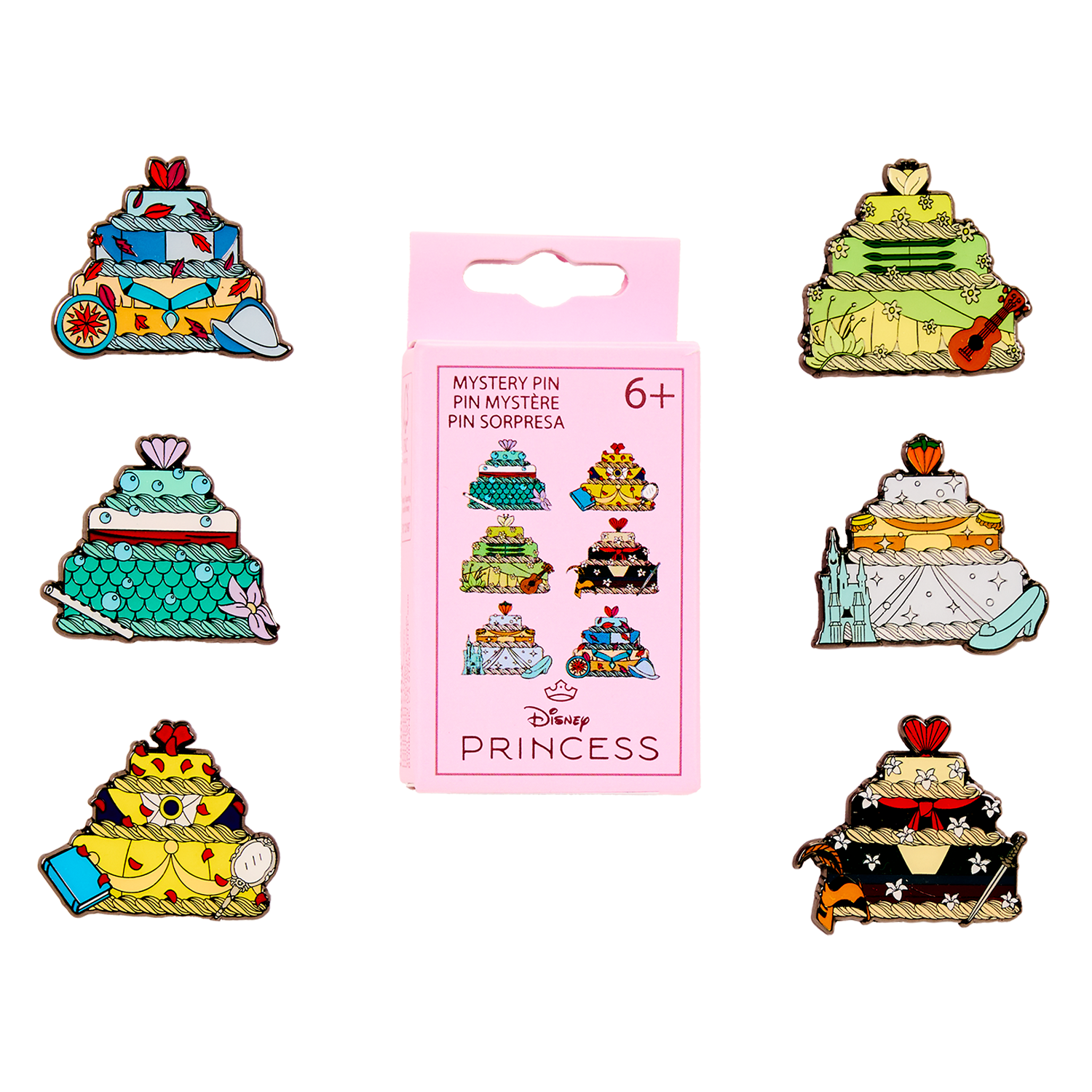 Buy Disney Princess Exclusive Couple Cakes Mystery Box Pin at Loungefly. image