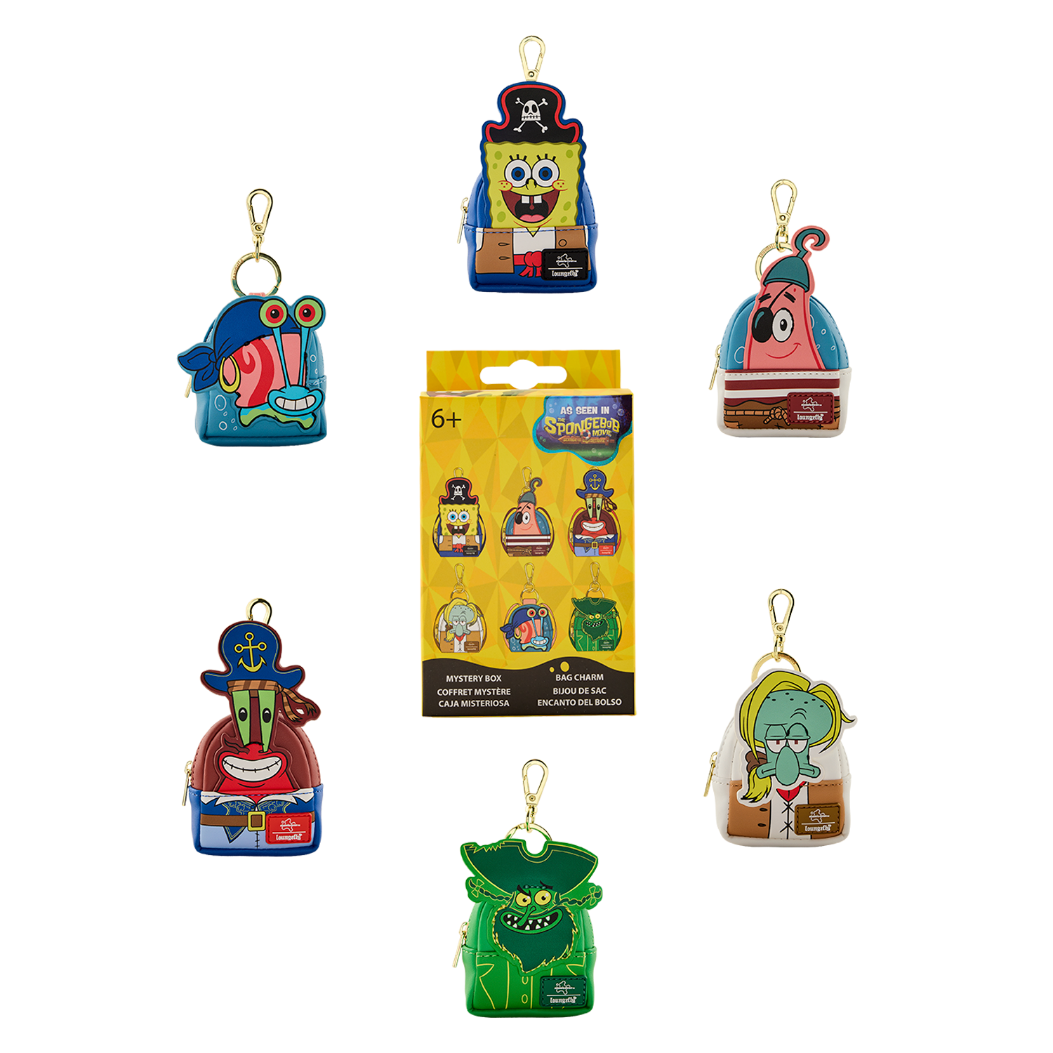 Buy SpongeBob SquarePants Cosplay Mystery Mini Backpack Keychain Charm at Loungefly. image