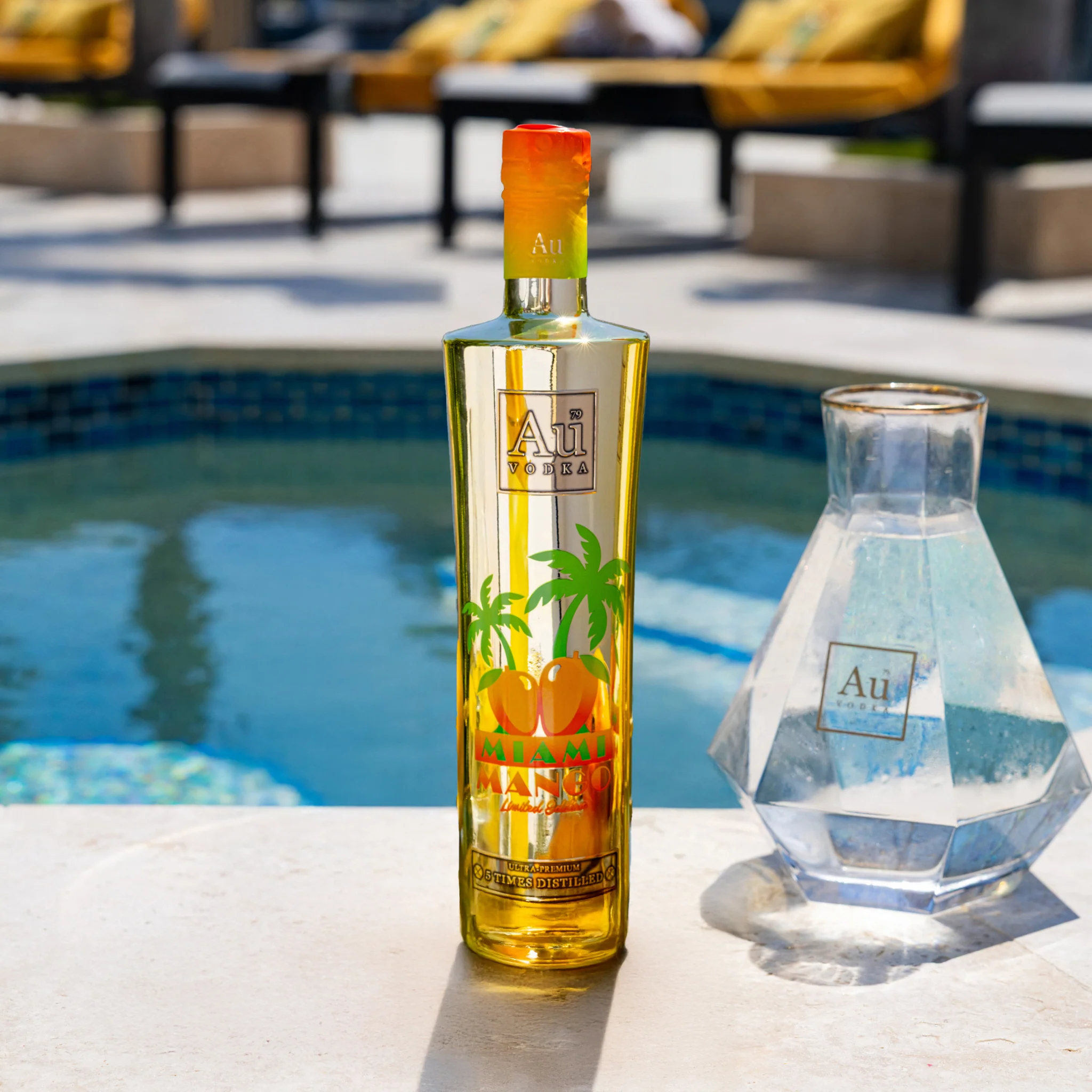 Engraved Au Vodka Miami Mango 70cl product image