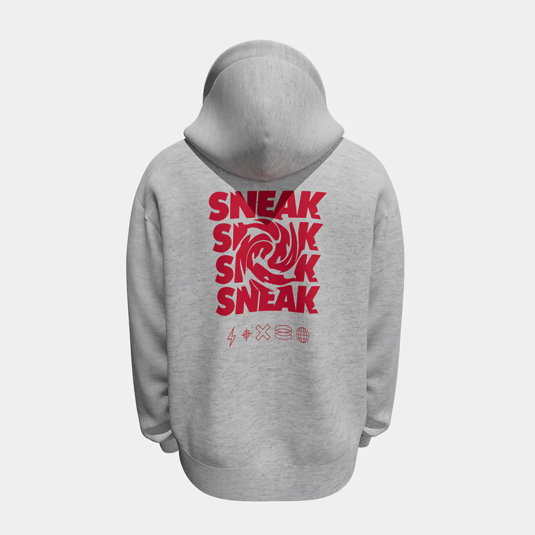 GREY SNEAK HOODIE - L image