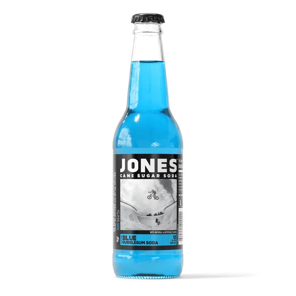 Jones Blue Bubblegum Cane Sugar Soda product image