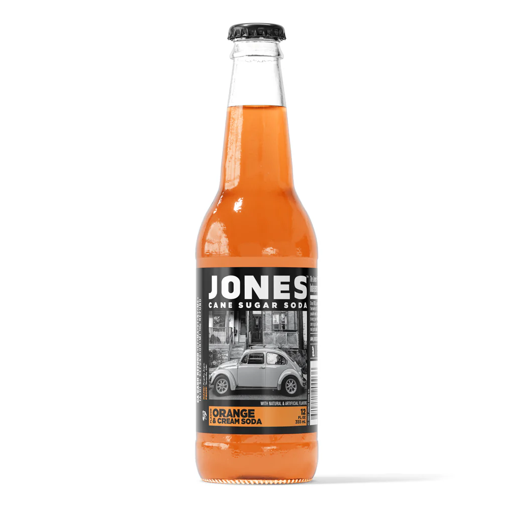 Jones Orange & Cream Cane Sugar Soda product image