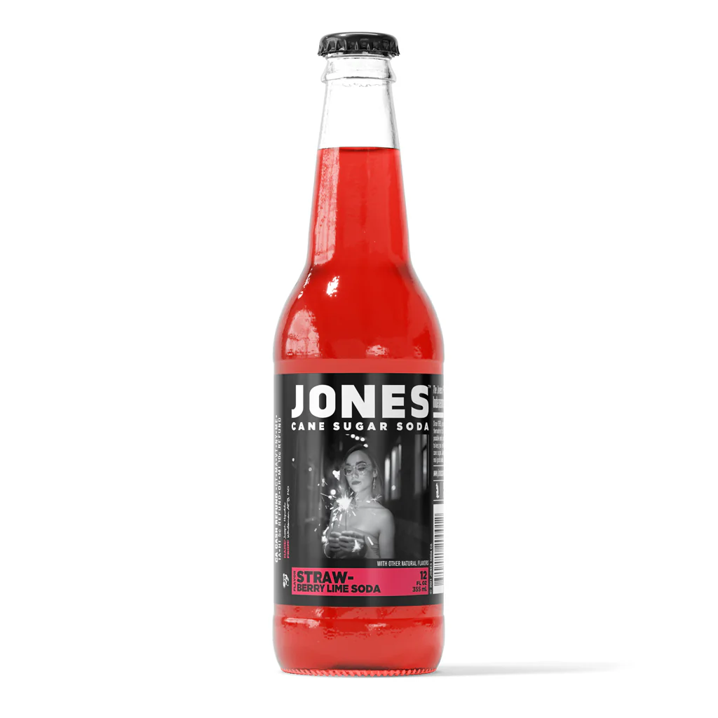 Jones Strawberry Lime Cane Sugar Soda product image