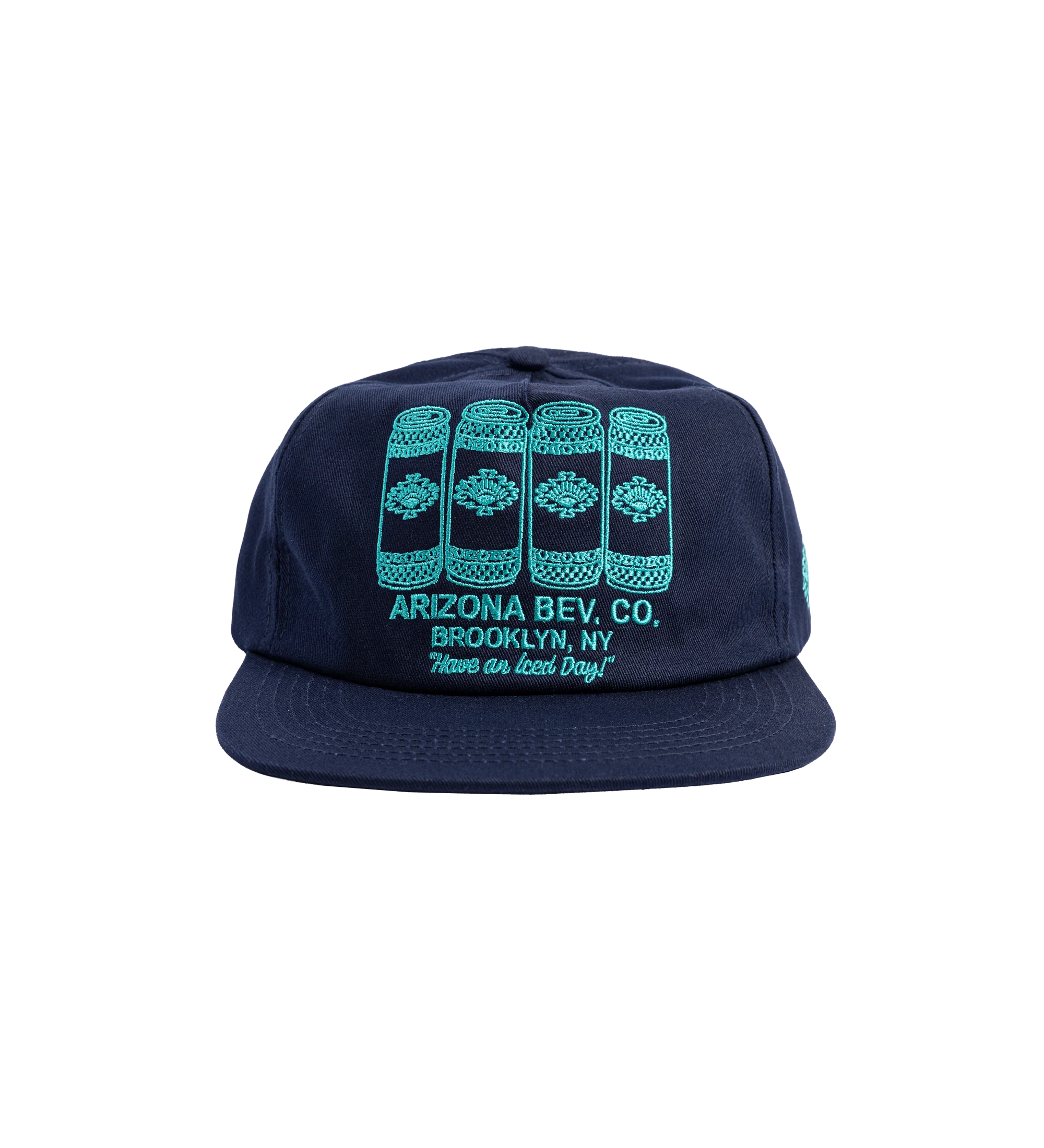 Navy Four Cans Snapback Hat image