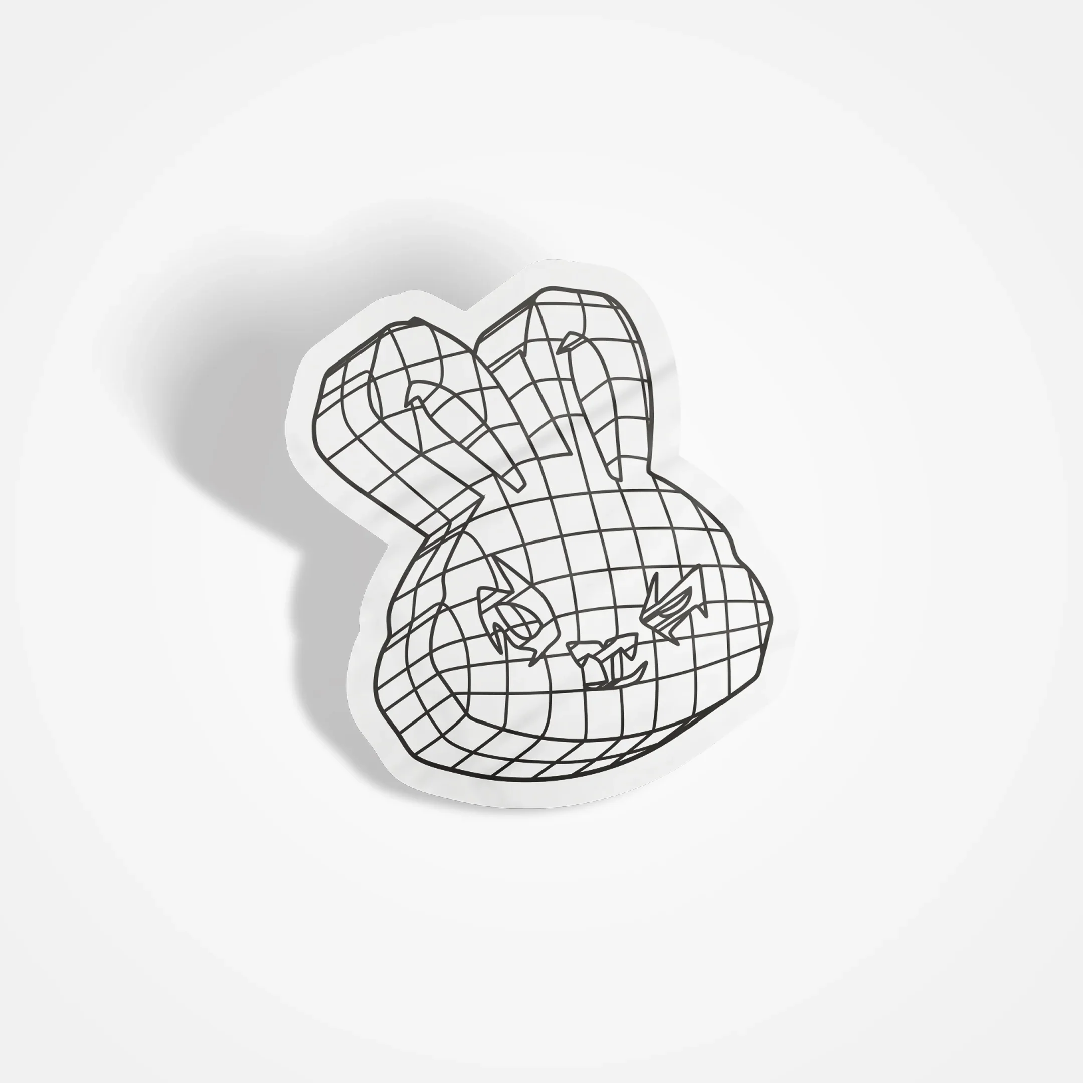 Net Bunny Vinyl Sticker image