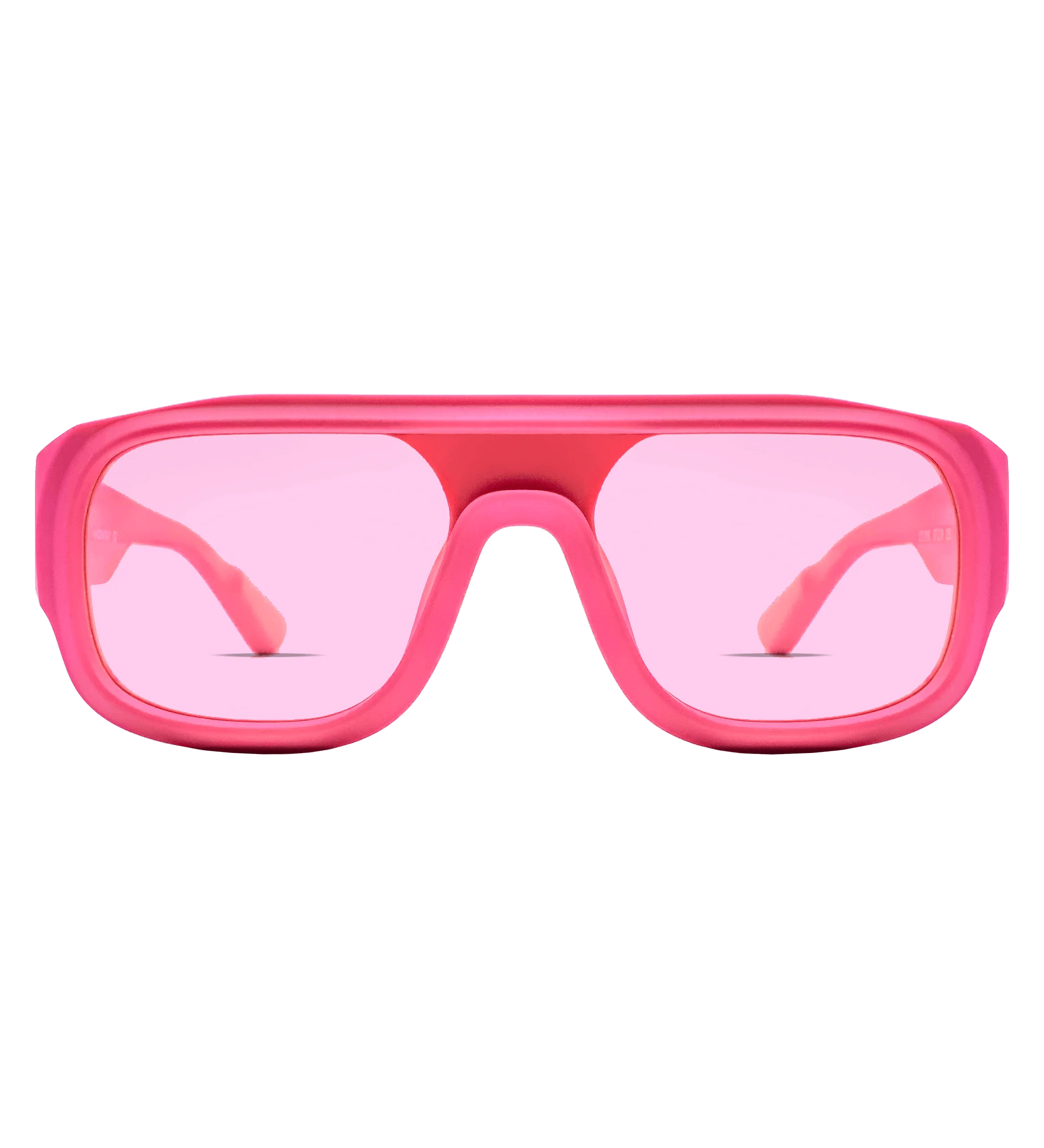 Pink Tinted 57 MM Shield Sunglasses image