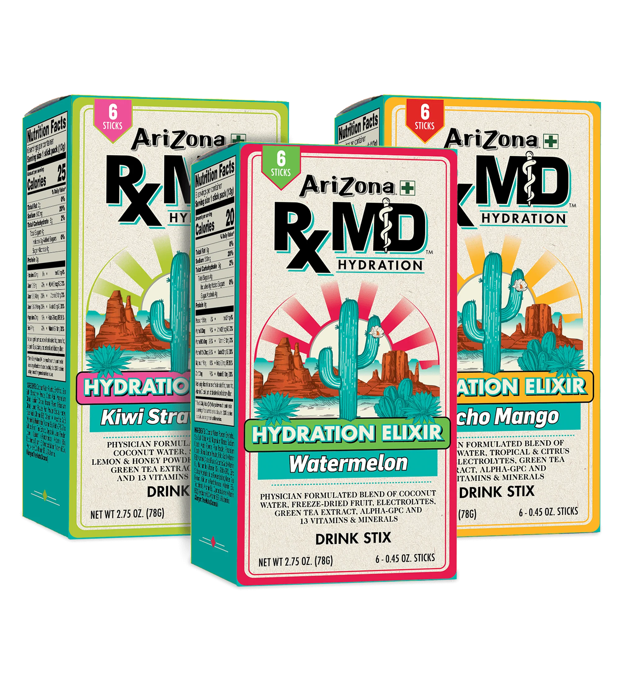 RXMD 18-Count Hydration Stix Variety Pack | 18-Count / 3 boxes image