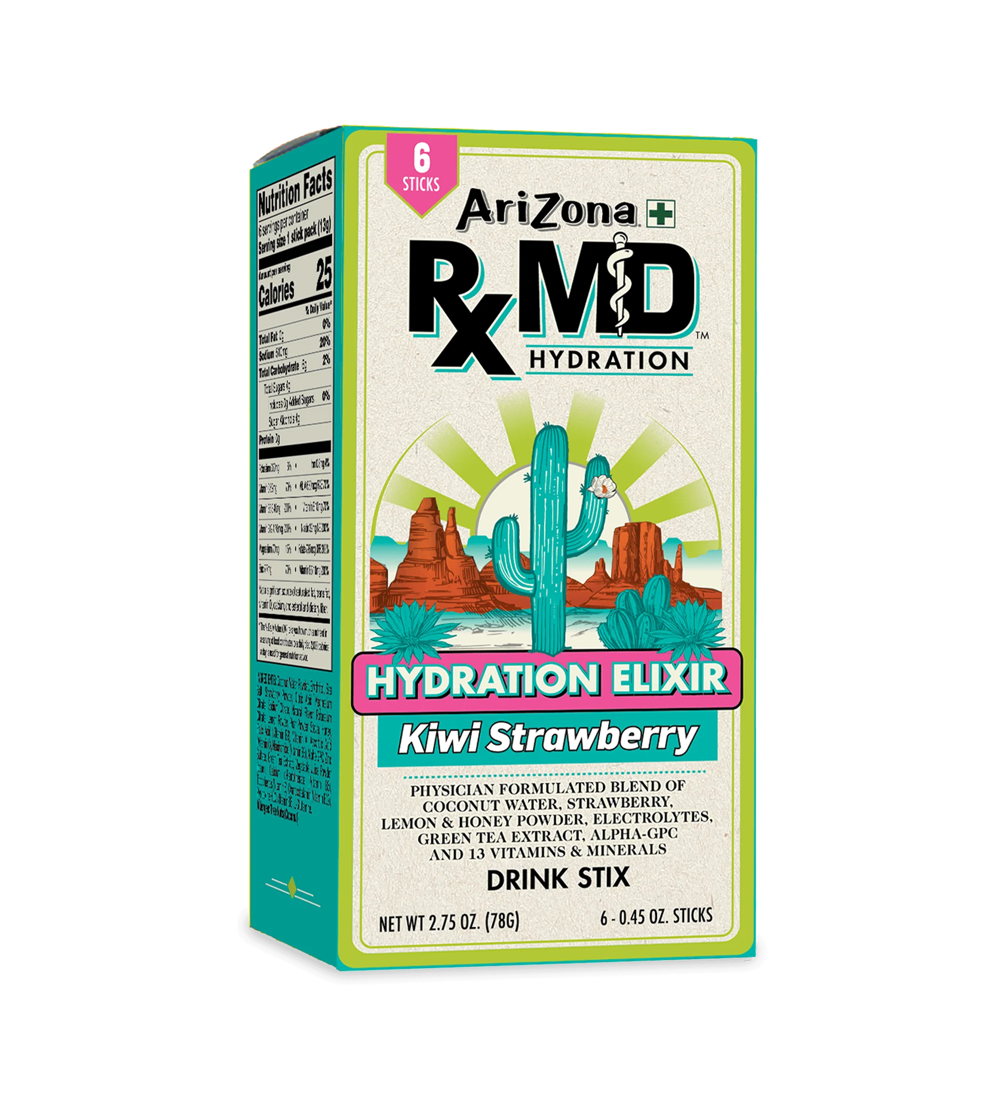 RXMD Kiwi Strawberry 18-Count Hydration Stix Pack | 18 count / 3 boxes image
