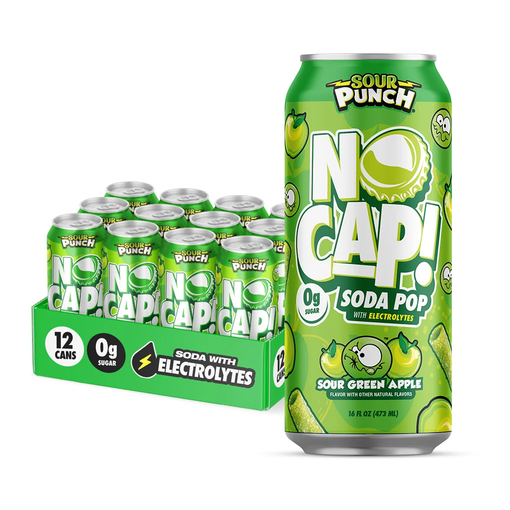 SOUR PUNCH SOUR GREEN APPLE 16OZ 12PK product image