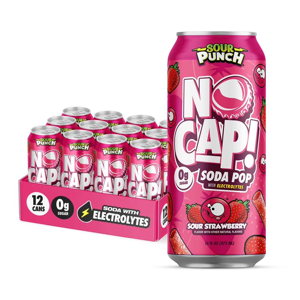 SOUR PUNCH SOUR STRAWBERRY 16OZ 12PK product image