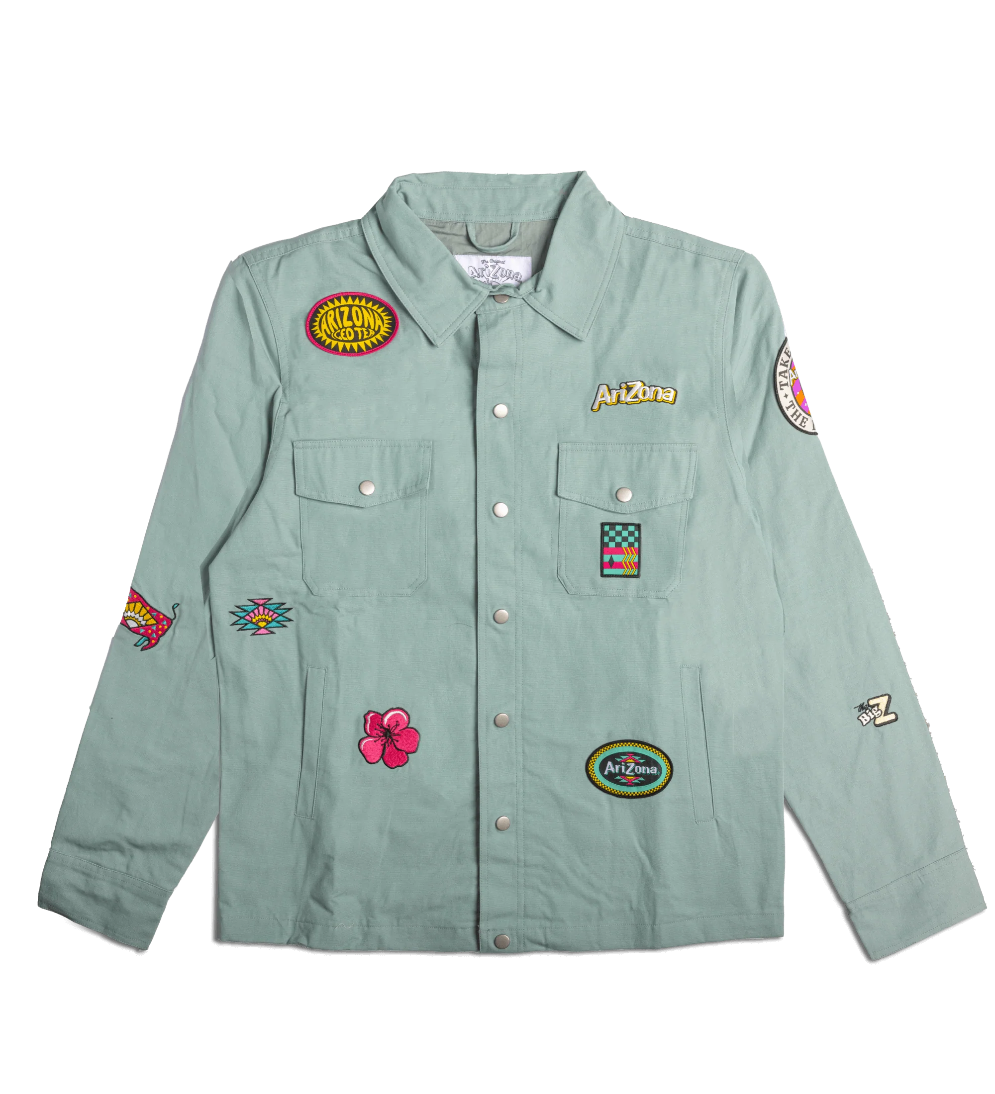 Teal Patch Cotton Workwear Shirt product image