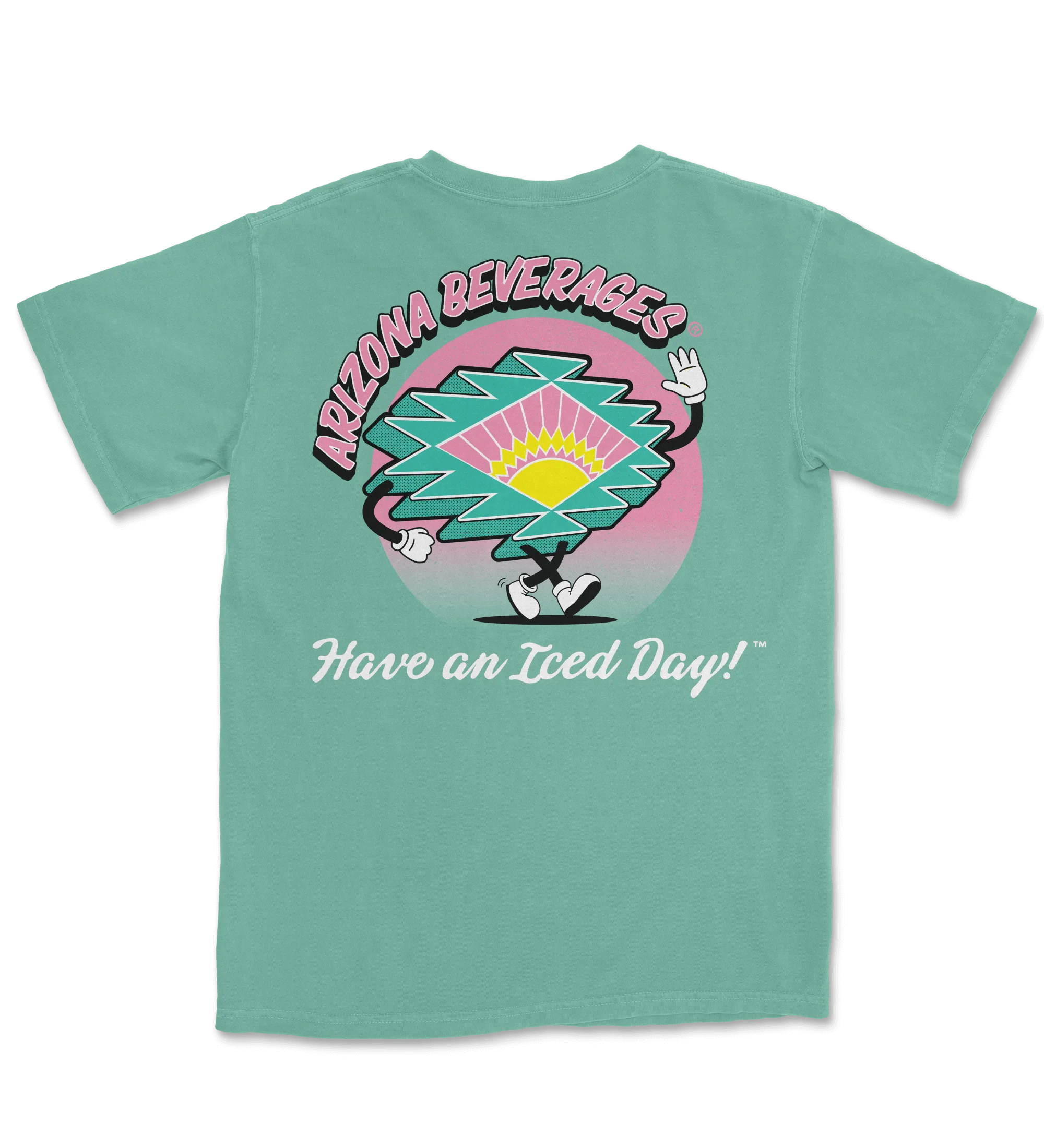 Teal Sunburst Cotton T-Shirt product image