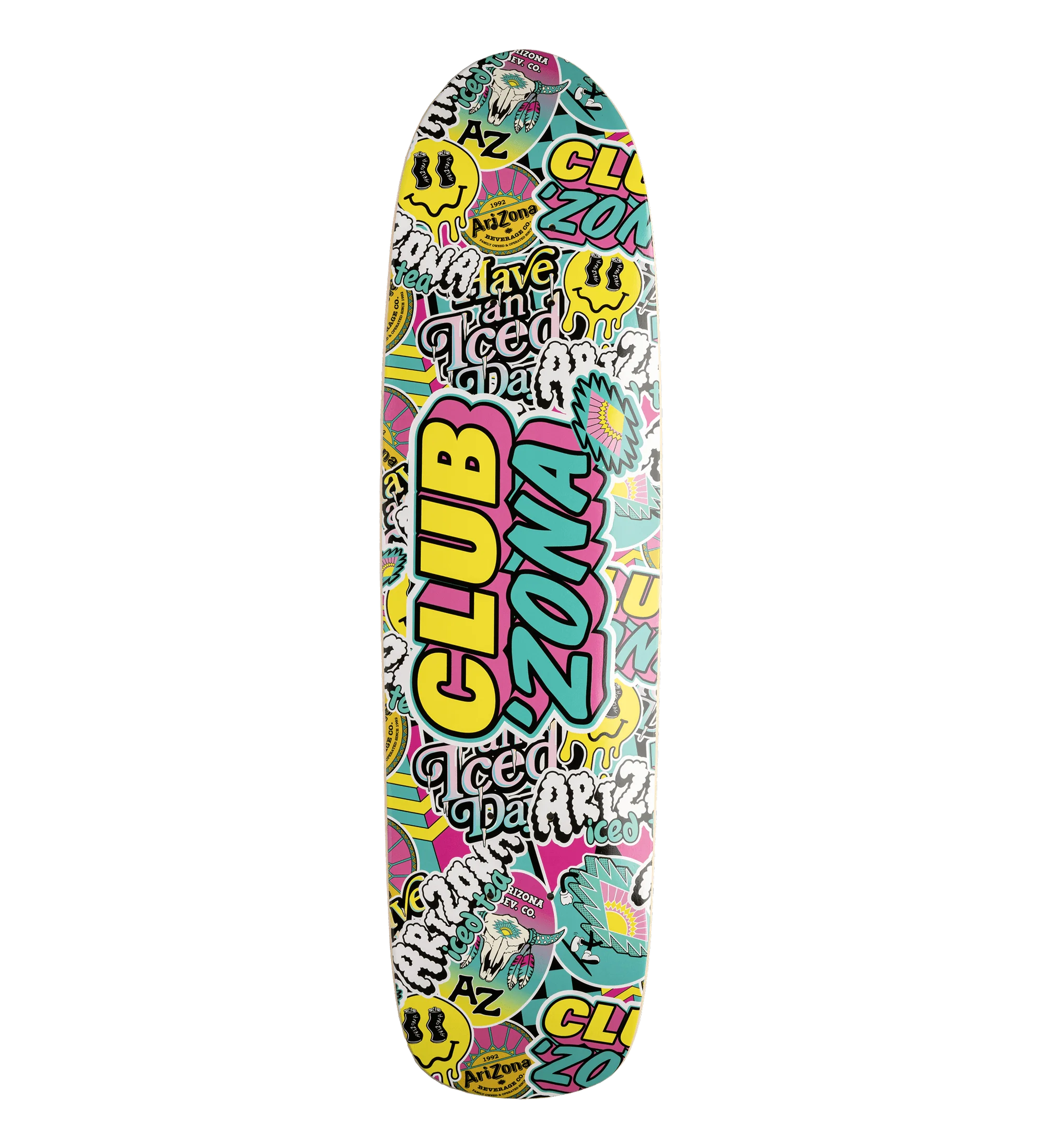 Yellow & Teal Club ’Zona Sticker Cruiser Deck product image