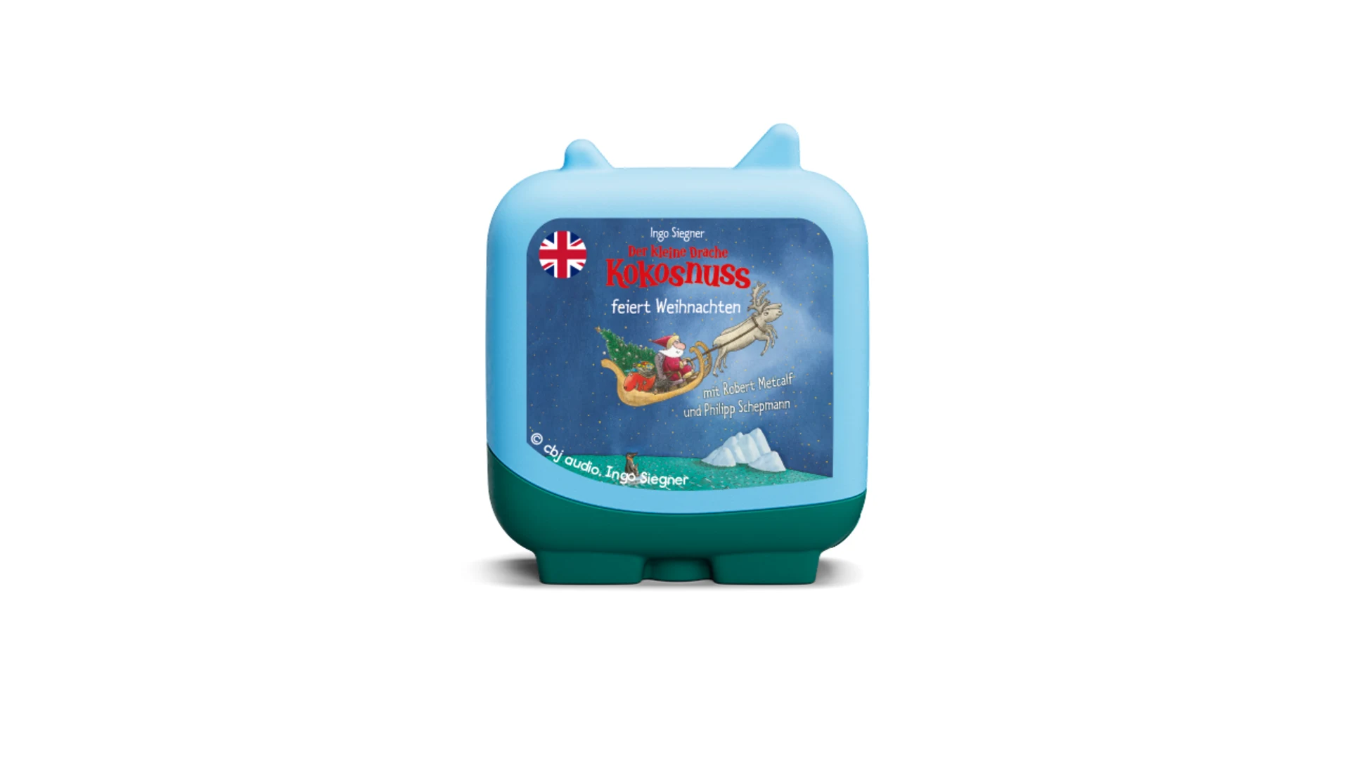 Der kleine Drache Kokosnuss feiert Weihnachten. Englisch lernen mit dem kleinen Drachen Kokosnuss. I product image