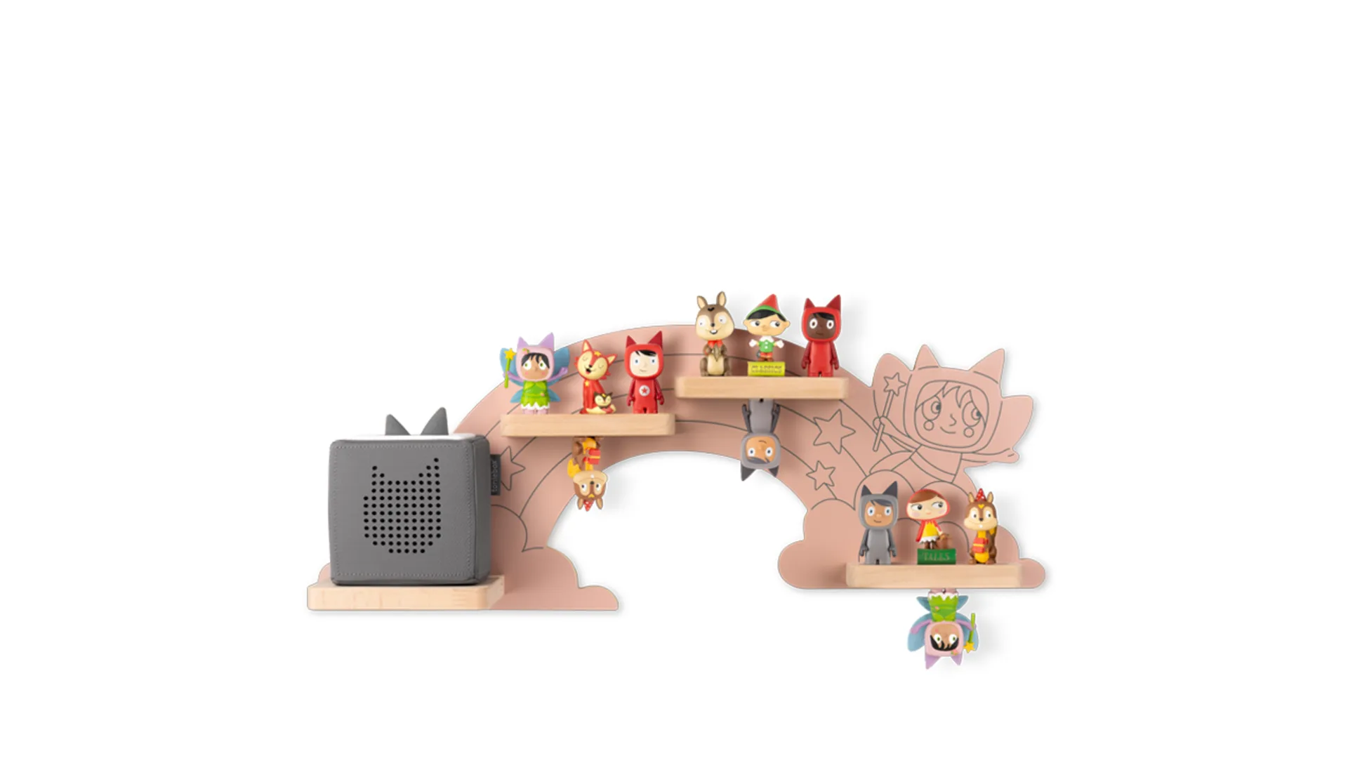 Wandregal "Hinter dem Regenbogen"