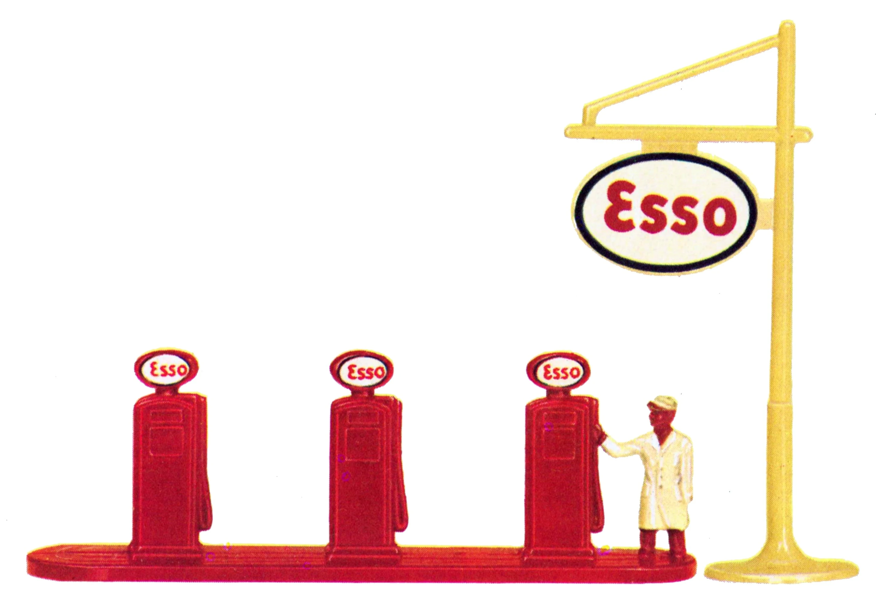 Esso Pumps and Forecourt Sign
